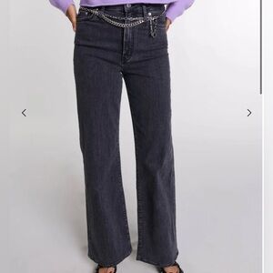 NWT Maje Black Belted Baggy Jeans
Size 36